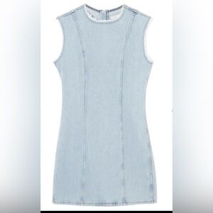 COS Light Blue Denim Panel dress